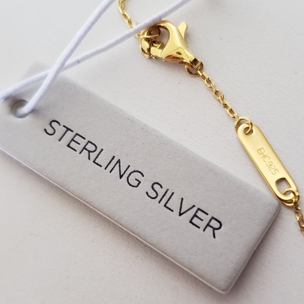 Rachel Zoe Sterling Silver Clover Necklace - Picture 4 of 4